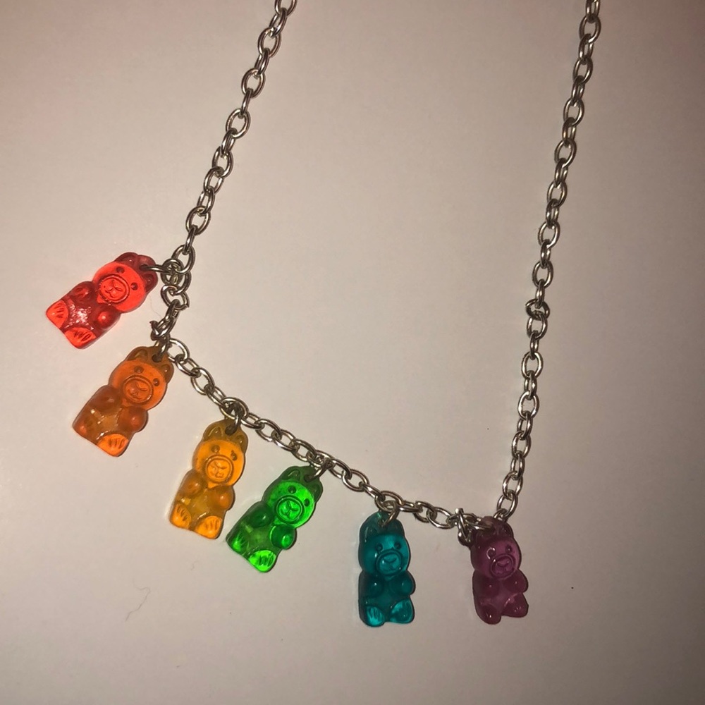 Gummy bear chain necklace